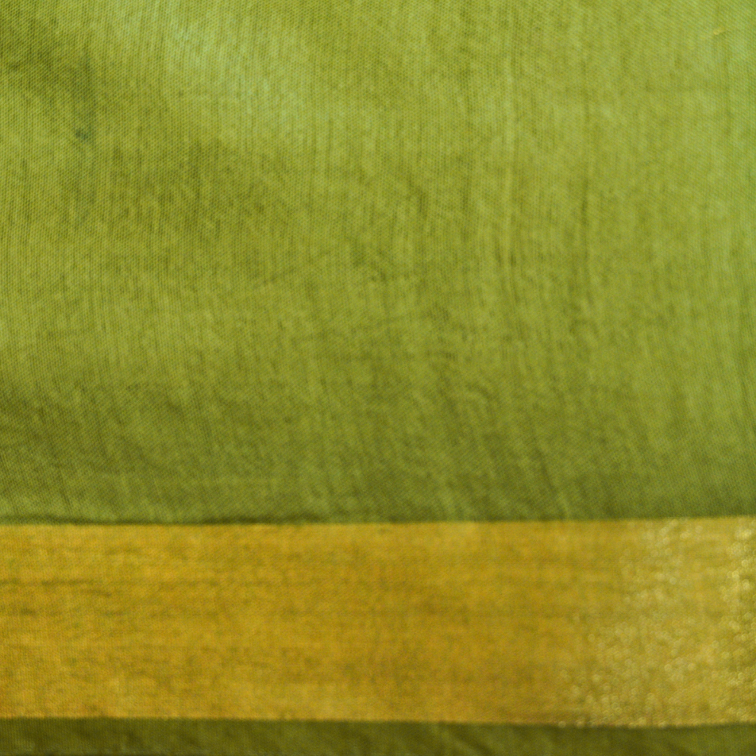 Tusser Saree With contrast blouse - BBS182B