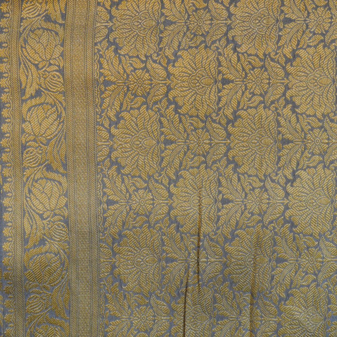 Banarasi Khadi Georgette Saree with Jaali Design - BBS090