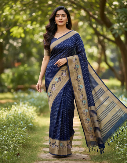 Banarasi chiffon Georgette saree with meenaakari border - BBS083