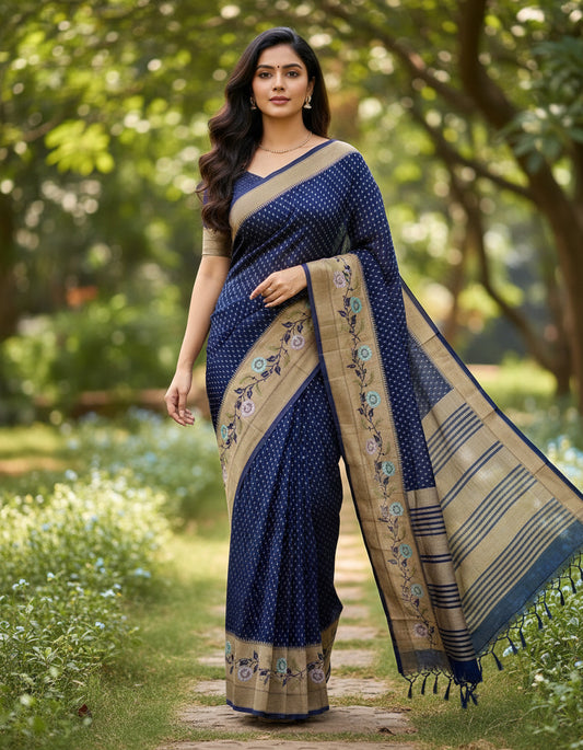 Banarasi chiffon Georgette saree with meenaakari border - BBS083