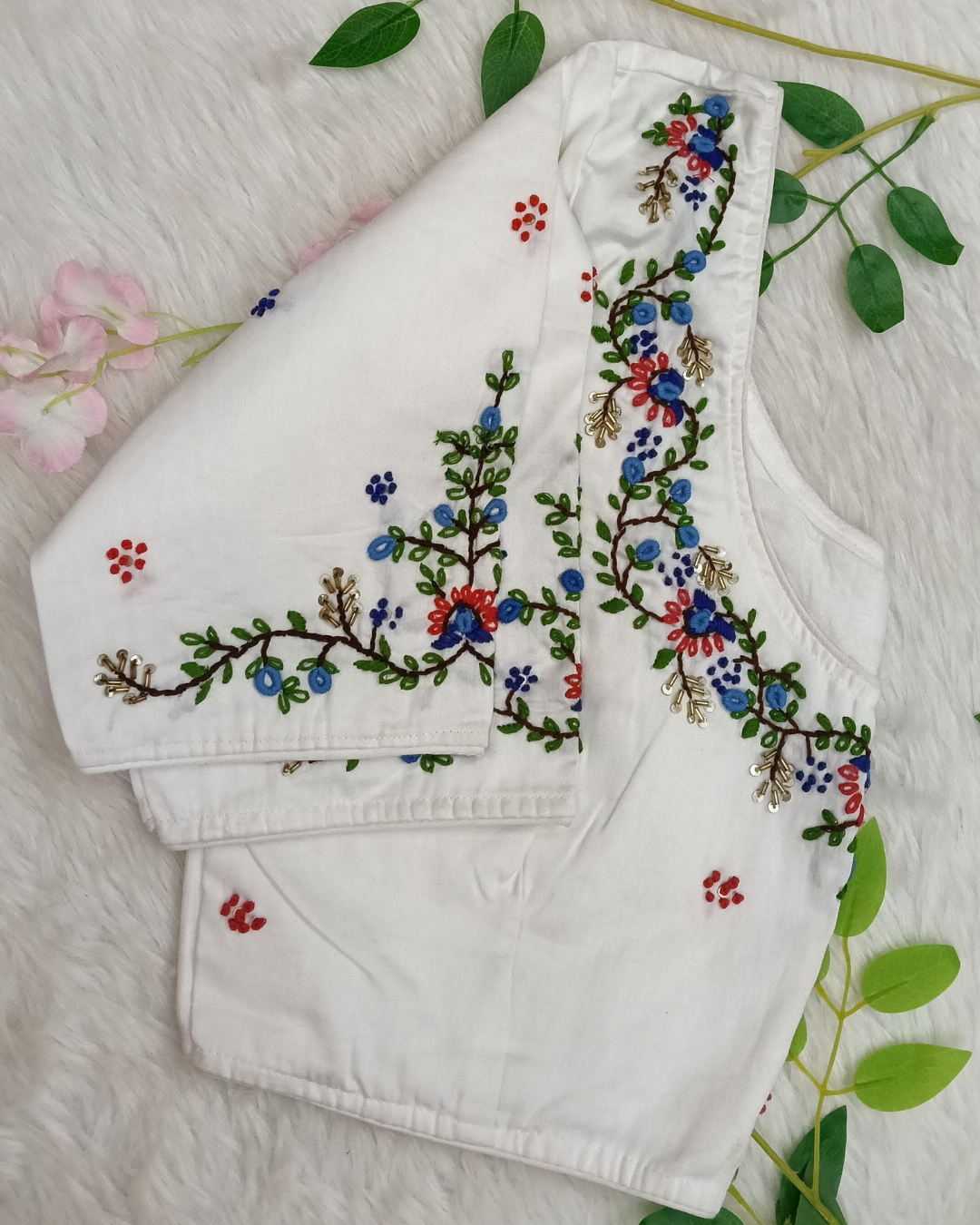 Embroidery work Blouse - BBS519D