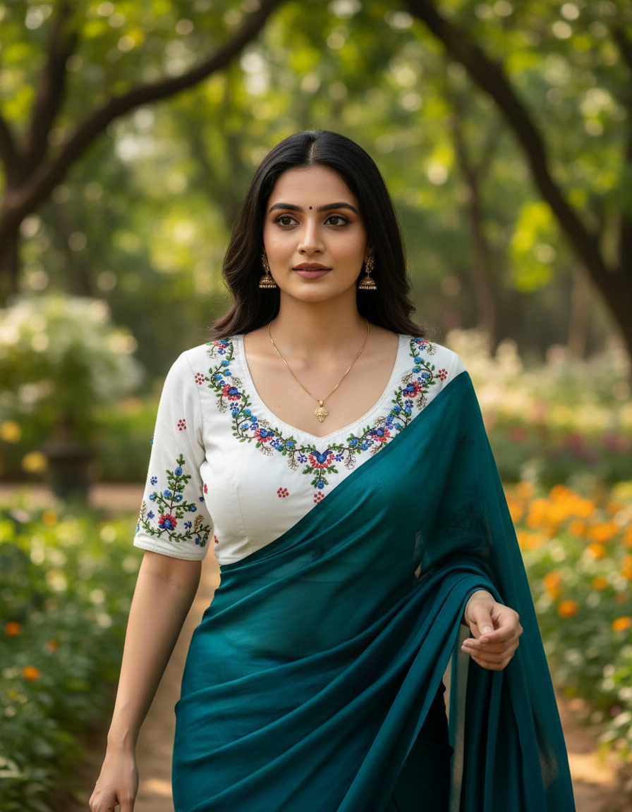 Embroidery work Blouse - BBS519D