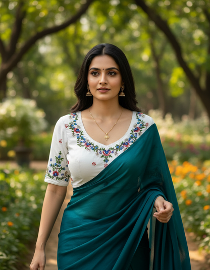Embroidery work Blouse - BBS519D