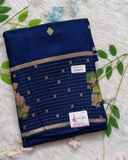 Banarasi Mashroo saree  with small buta - BBS092