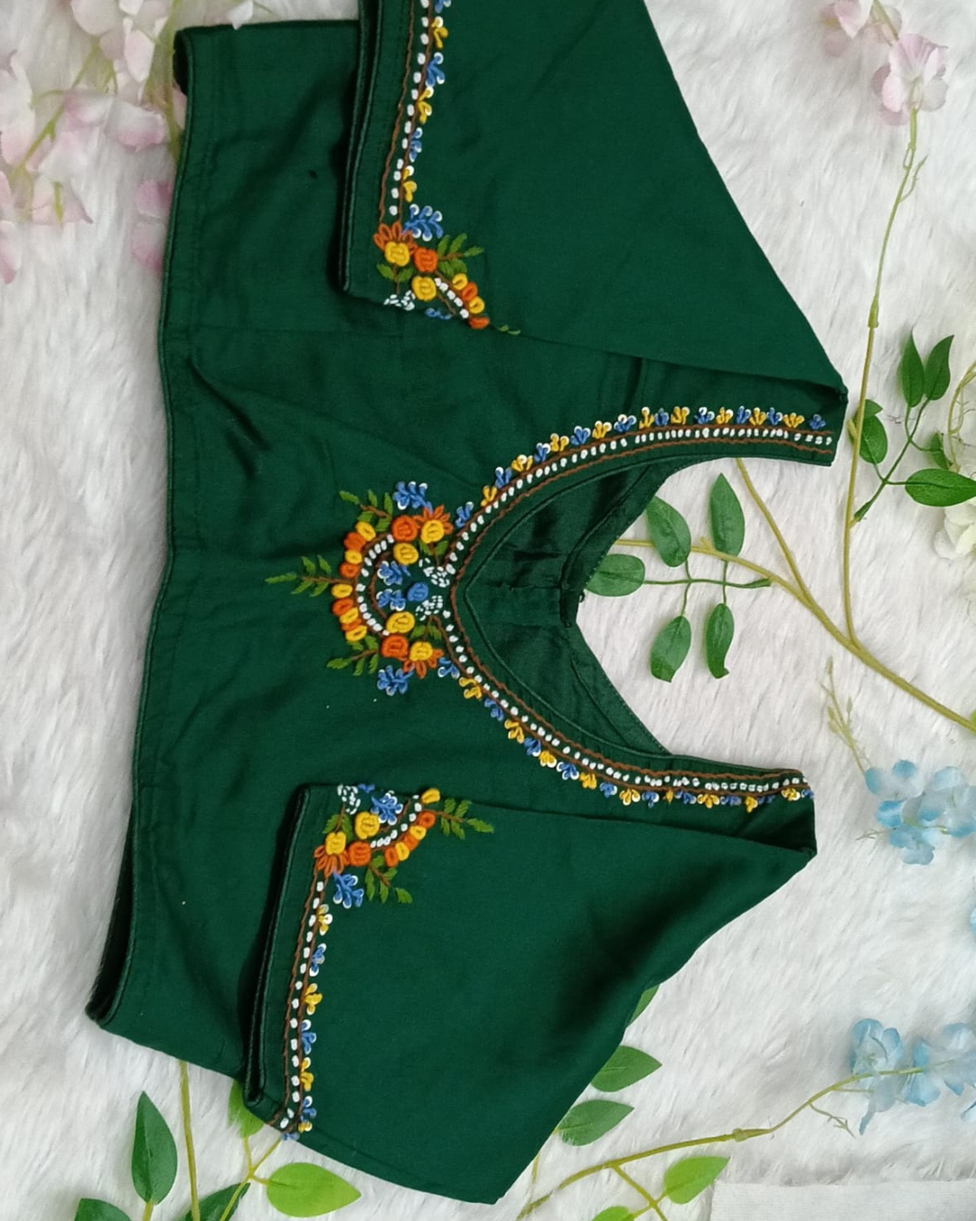 Embroidery work Blouse - BBS517G