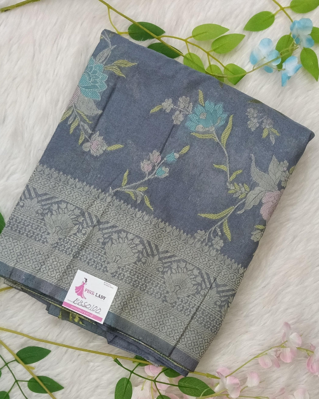 Banarasi Crape Silk saree with Jalli Design - BBS100