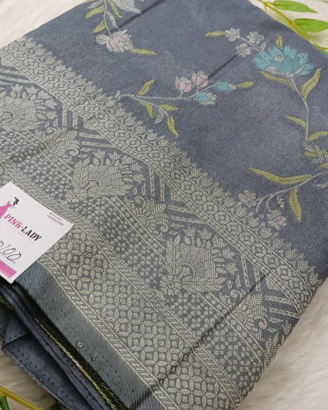 Banarasi Crape Silk saree with Jalli Design - BBS100