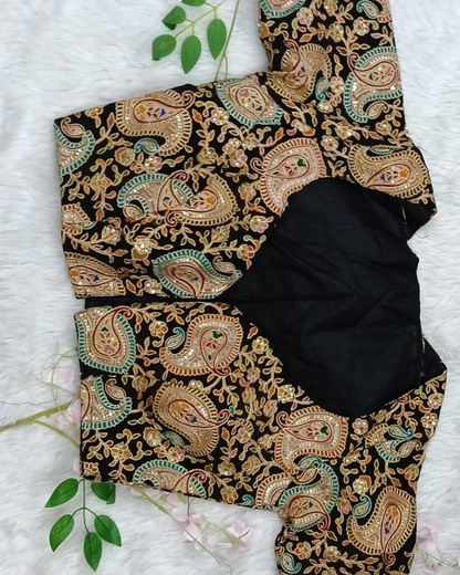 Crape Silk Blouse - BBS506B