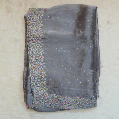 Premium Jimmi Choo Saree with swarovski stones - BBS187A