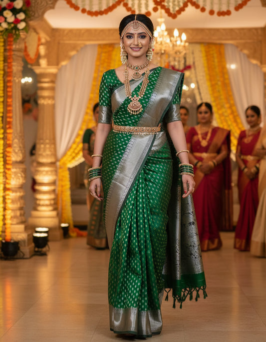 Soft Semi Banarasi Pattu Saree - BBS172