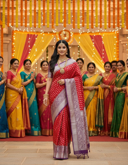 Soft Semi Banarasi Pattu Saree - BBS177