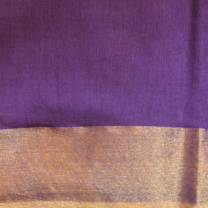 Tusser Saree With Self color blouse - BBS166