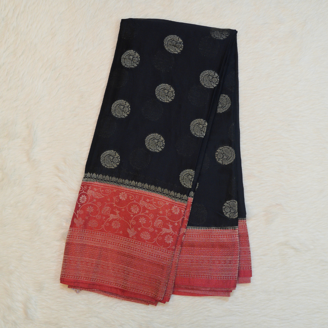 Banarasi Georgette saree with Jalli Design - BBS077