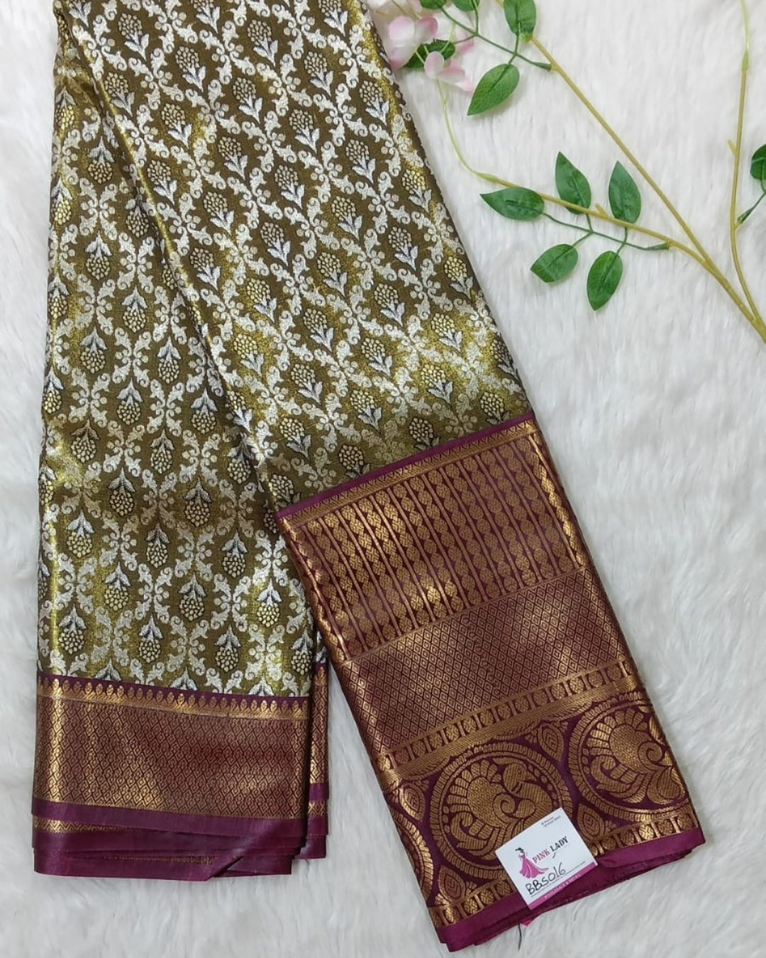 Semi Kanchipattu Saree/Wedding Saree - BBS016