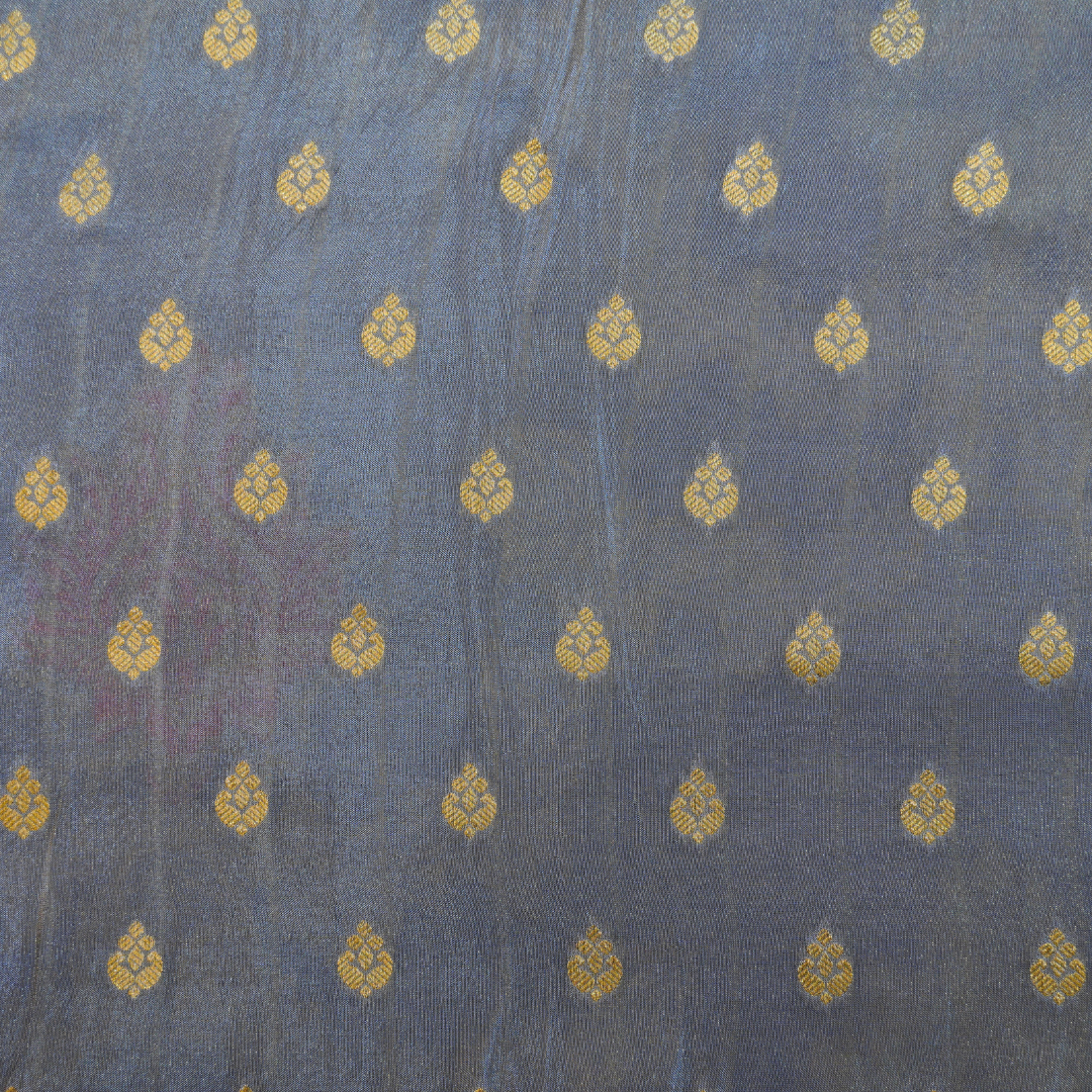Banarasi Khadi Georgette Saree with Jaali Design - BBS090