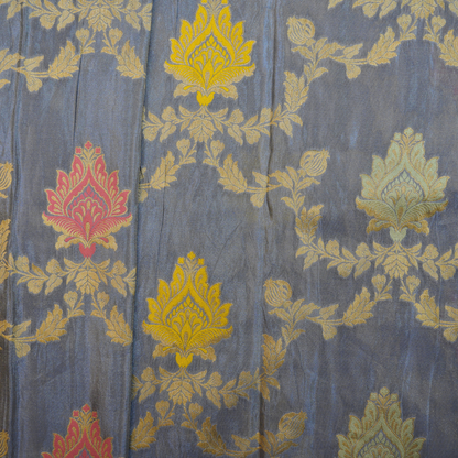 Banarasi Khadi Georgette Saree with Jaali Design - BBS090