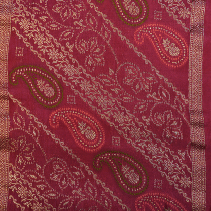 Banarasi Mashroo Silk Saree with Meenakaari Work - BBS091