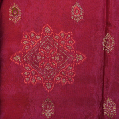 Banarasi Mashroo Silk Saree with Meenakaari Work - BBS091