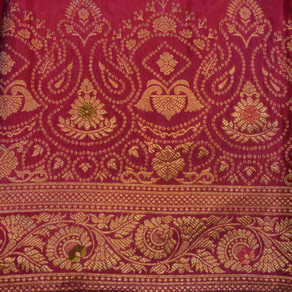 Banarasi Mashroo Silk Saree with Meenakaari Work - BBS091