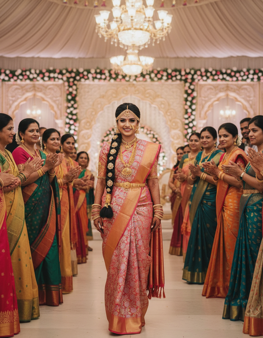 Semi Kanchipattu Saree/Wedding Saree - BBS017