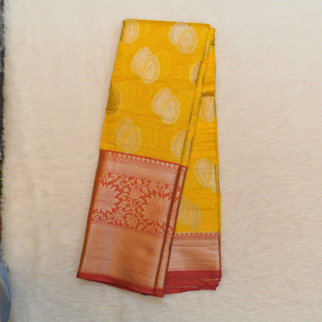 Semi Chanderi Pattu Saree - BBS189