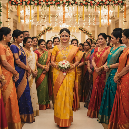 Semi Chanderi Pattu Saree - BBS189