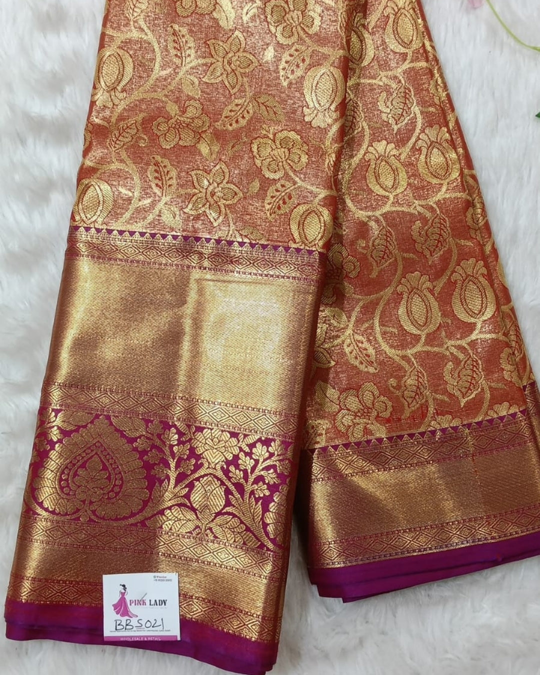 Semi Kanchipattu Saree/Wedding Saree - BBS021