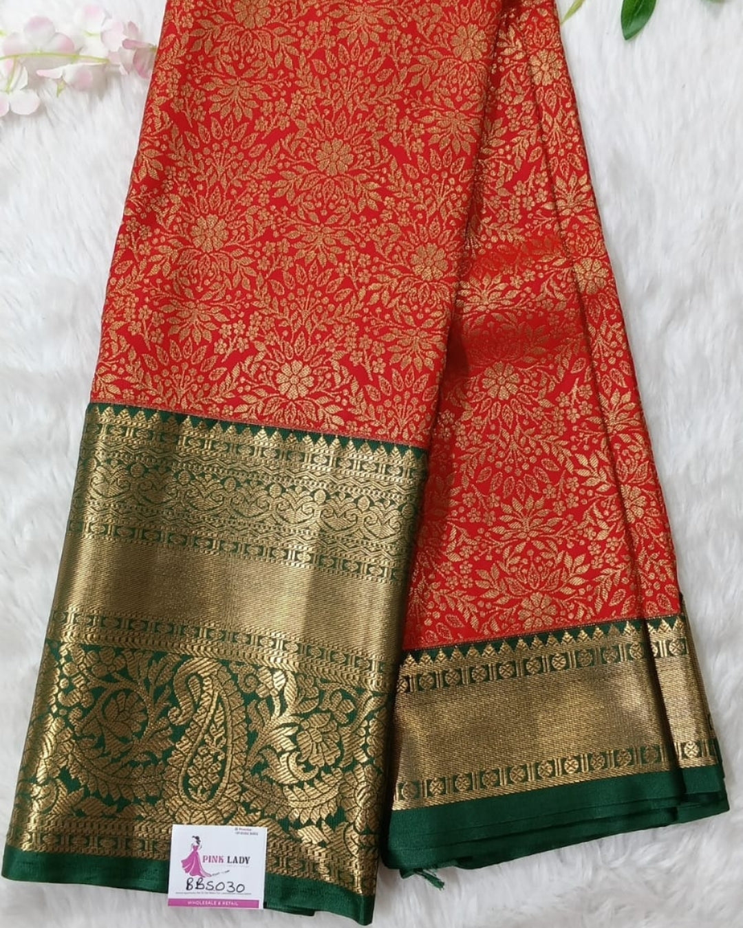 Semi Kanchipattu Saree/Wedding Saree - BBS030