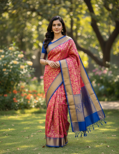 Semi Kanchipattu Saree/Wedding Saree - BBS031