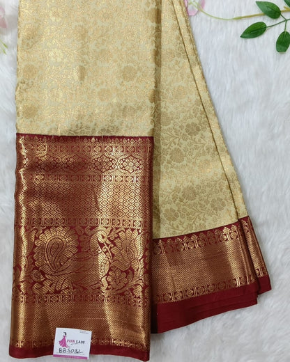 Semi Kanchipattu Saree/Wedding Saree - BBS032