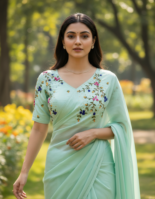 Embroidery work Blouse - BBS523B