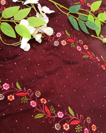 Designer Saree with Hand Work - BBS071