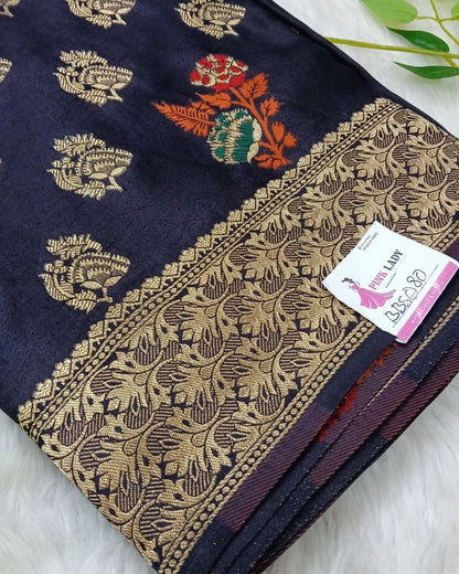 Banarasi Weaving Saree with Big buta - BBS080