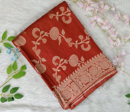 Banarasi Georgette Saree with Jaali Design - BBS104
