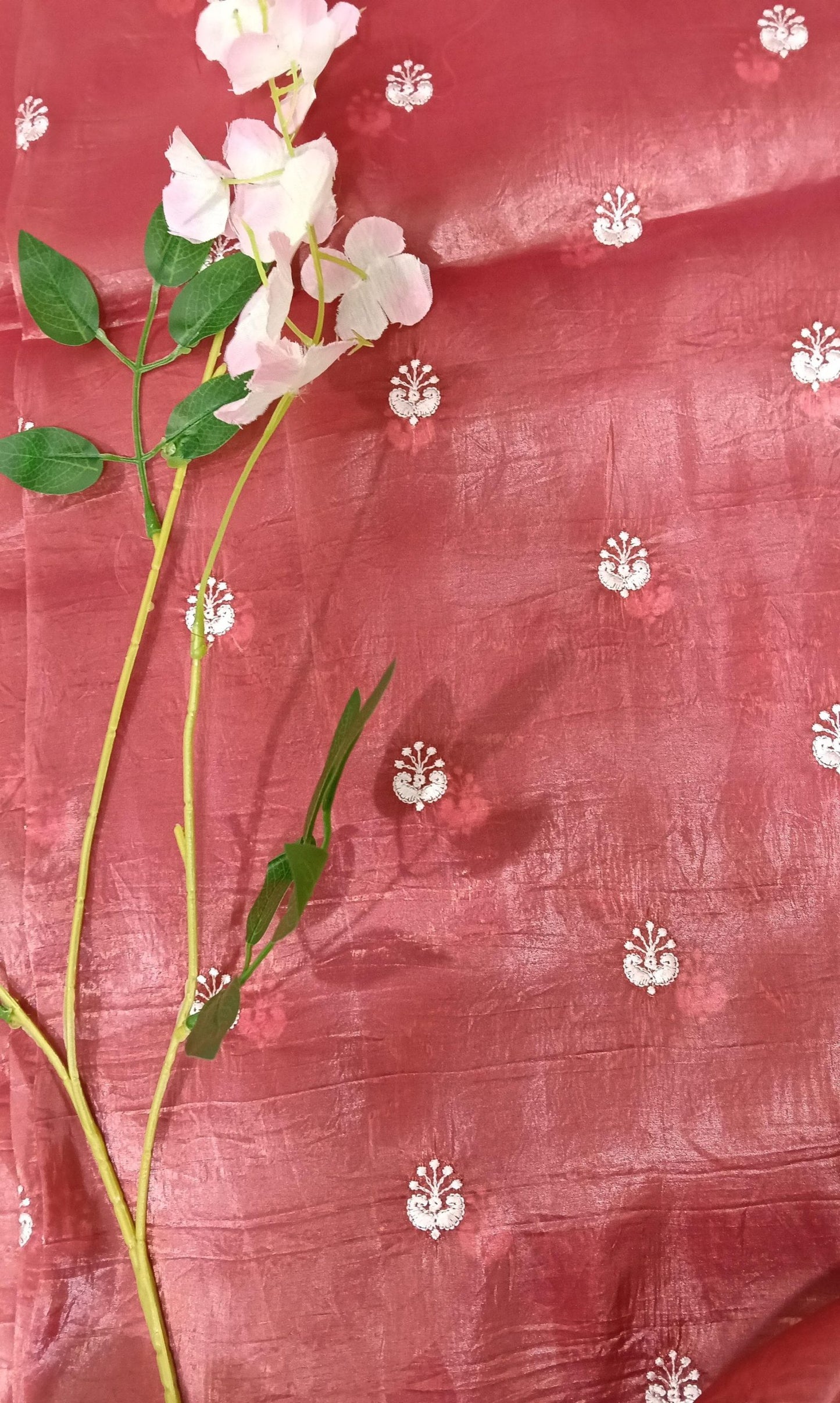 Designer Saree with Pearls Handwork Border - BBS108B