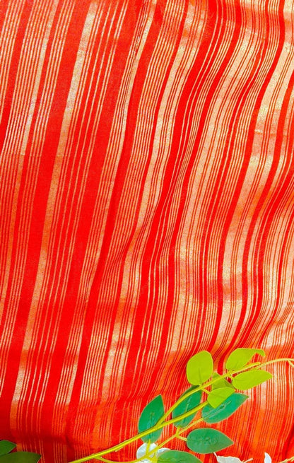 Banarasi Raw Mango Saree with Scallop border Design - BBS123B