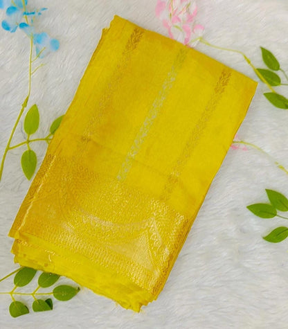 Banarasi Raw Mango Saree with Scallop border Design - BBS123C