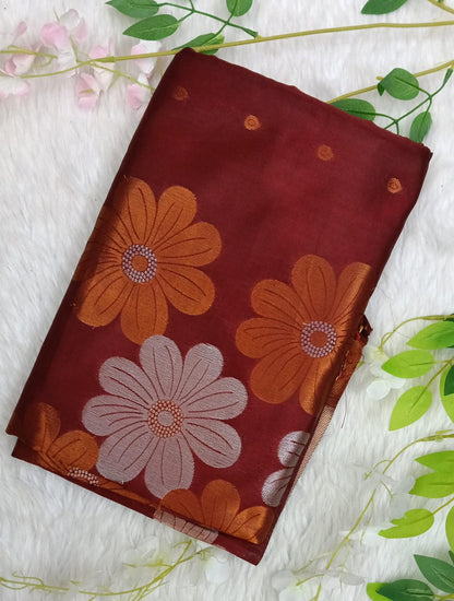 Banarasi soft Silk Saree with Weaving - BBS124G