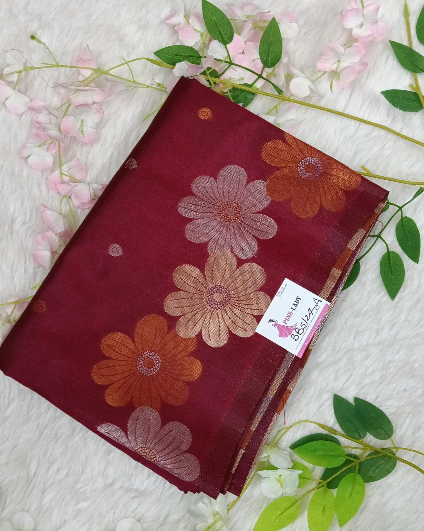 Banarasi soft Silk Saree with Weaving - BBS124G