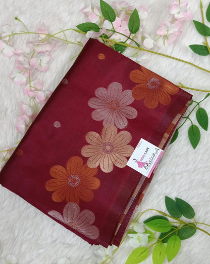 Banarasi soft Silk Saree with Weaving - BBS124G