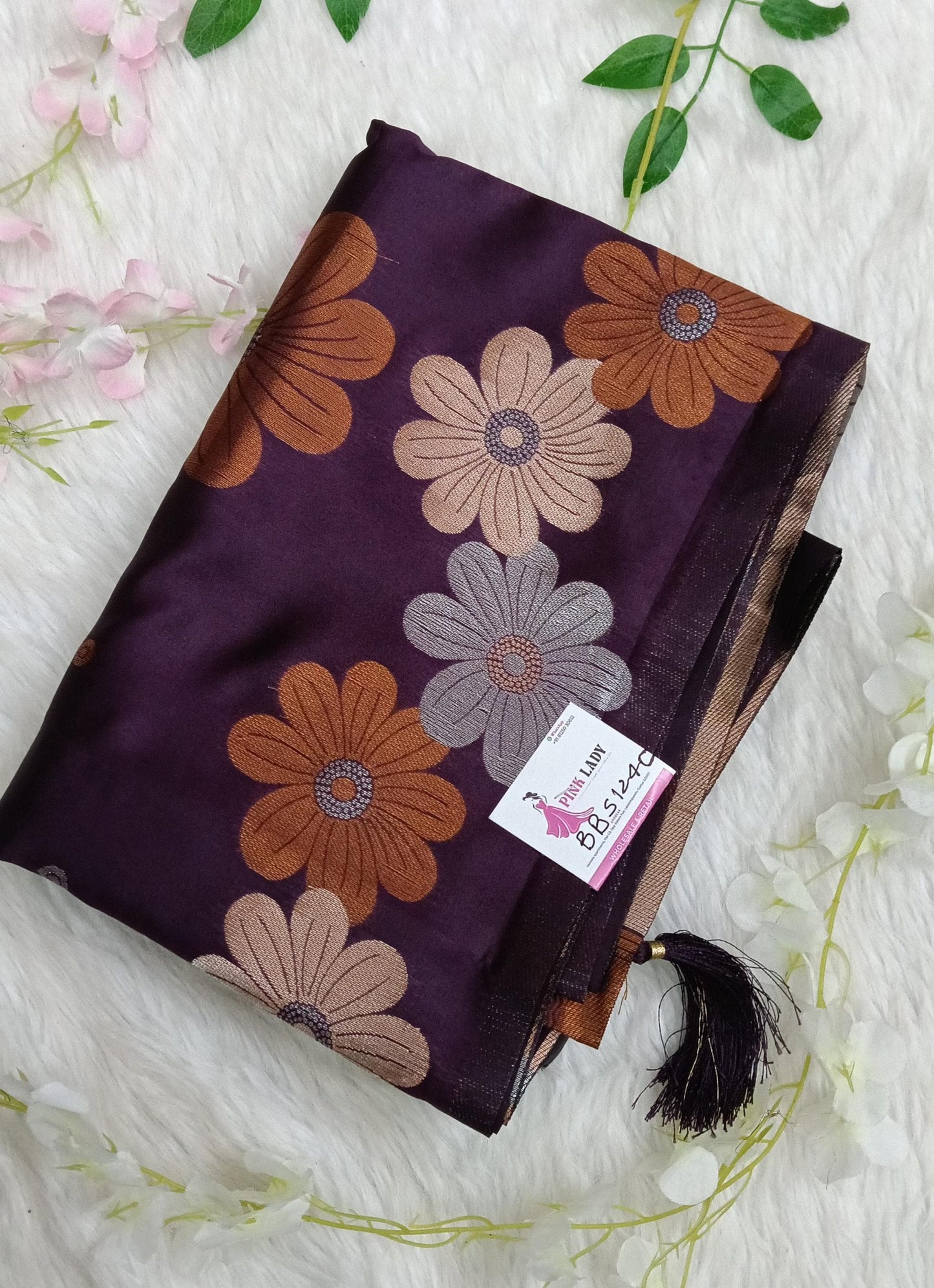 Banarasi soft Silk Saree with Weaving - BBS124C
