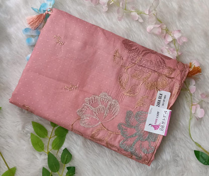 Fancy Saree with Self Design and Handwork - BBS125A