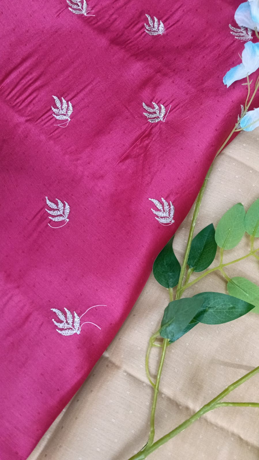 Fancy Saree with Self Design and Handwork - BBS126A