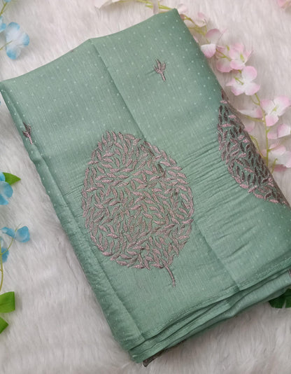 Fancy Saree with Self Design and Handwork - BBS126C