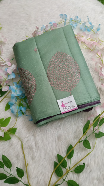 Fancy Saree with Self Design and Handwork - BBS126C