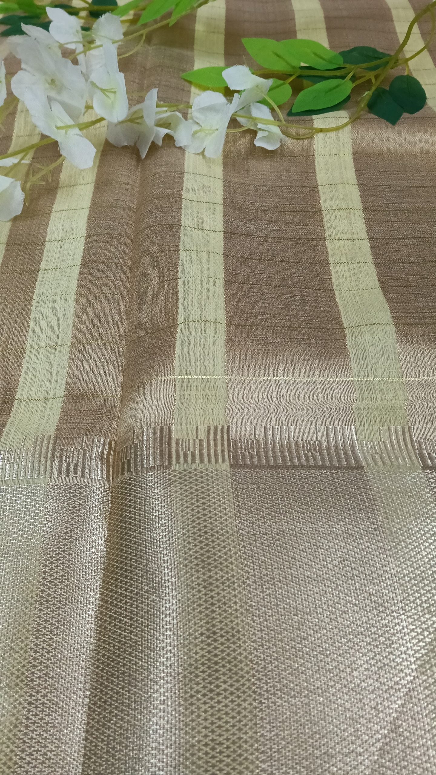 Soft Chanderi pattu saree with Zeri Lines - BBS127A