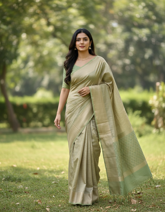 Kota Saree with Zari Lines - BBS128B