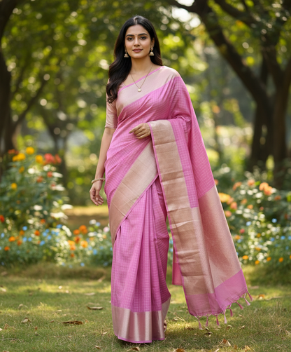 Kota Saree with Zari Lines - BBS128C