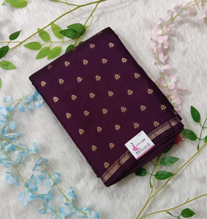 Chiniya Pattu Saree with small Weaving buta - BBS130B