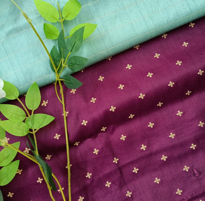Chiniya Pattu Saree with small Weaving buta - BBS131A
